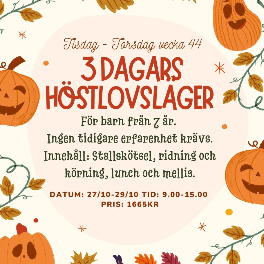 höstlovsläger